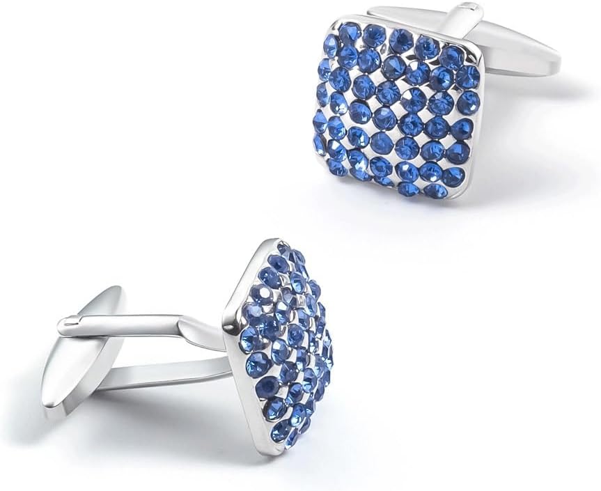 Rhinestone Metal Sleeves Men's All-in-one Business French Shirt Cufflinks