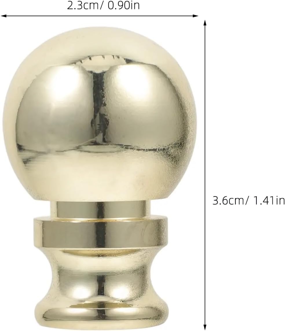 Finials for Lamps 3pcs Metal Lamp Finial Caps, Threaded Nut Design for Elegant DIY Home Lighting