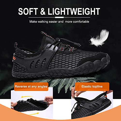 Ajcoflt Sapatos de água unisex respirável leve antiderrapante à prova de desgaste de secagem rápida