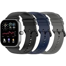 Bands, GTS 4 & GTS 4 Mini Silicone 20mm, Replacement Straps for Men & Women