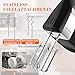 GUALIU 450W Electric Hand Mixer, 5-Speed Large Handheld Mixer Food Mixer with 304 Stainless Steel Beaters, Dough Hooks & Storage Bag, Kitchen Blender for Baking & Cooking, Turbo Boost/Black