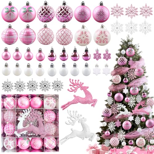 Weihnachtskugel, FainFun 45 Teiliges Weihnachtskugeln Set,...