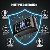 Car Battery Charger, HTRC 15A 12V/24V Battery Charger for Leisure(AGM/Gel/SLA/EFB) and LiFePO4, Automatic Intelligent 9-Stages Trickle Charger Maintainer with LCD Screen for Car, Motorcycle and More - Image 8