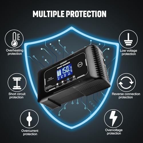 HTRC 15A 12V 24V Battery Charger for AGM Gel SLA EFB and LiFePO4 - Image 8