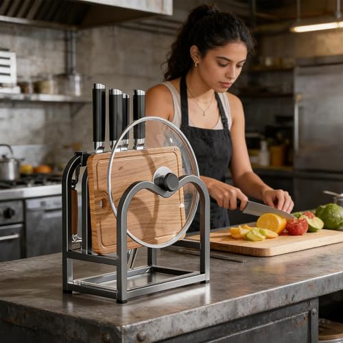 Soporte para tapa de olla con drenaje rápido para evitar encimeras mojadas en casa 3