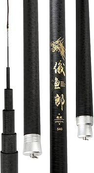 Telescopic Fishing Rod Carbon Fiber Hand Pole Super Hard Ultralight Carp Rods 2.7m 3.6m 4.5m 5.4m 6.3m Rivers Lakes Reservoirs Streams Fishing Big Fish Size 5.4m