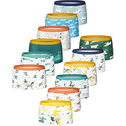 Domee Boys Boxers Shorts Pants Cotton Underwear Pack of 12 Animal Park 1-3 Years ( Manufacturer Size S) Cover