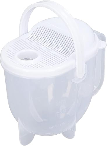 Cuenco de lavado de arroz, lavadora de arroz de plástico, granos, colador de quinua, cesta de pasta de frutas y verduras, colador de cocina con mango