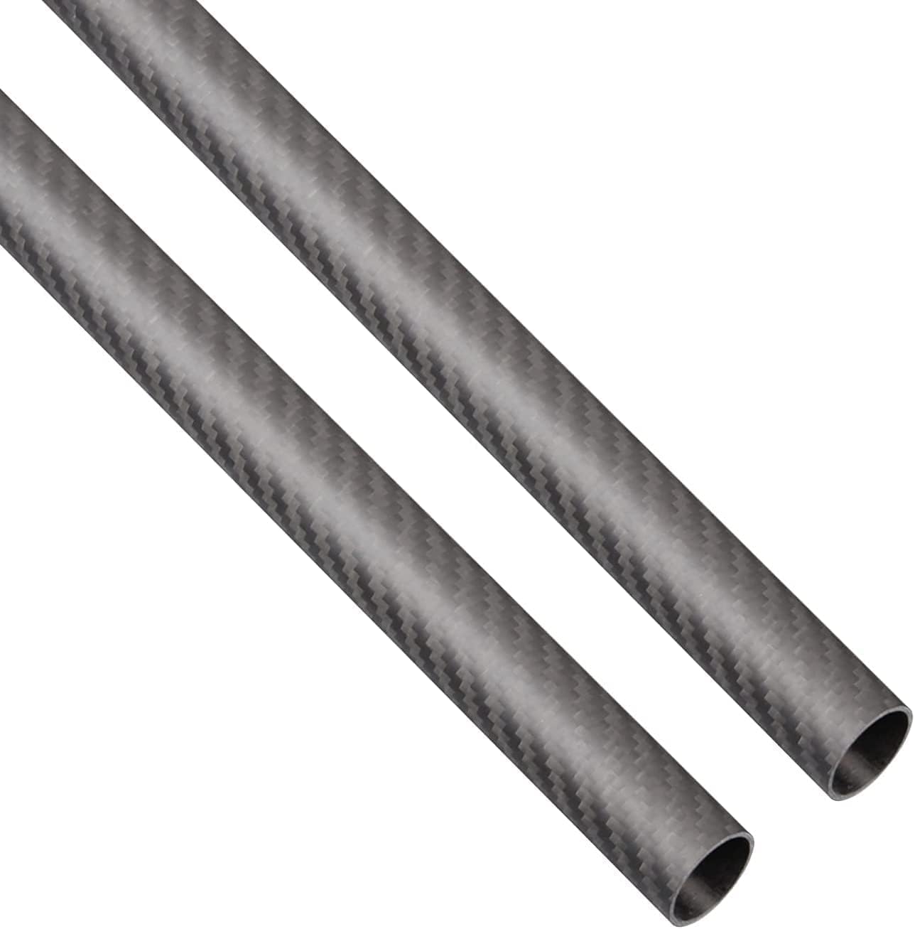 COYOUCO 2PCS 500mm Carbon Fiber Tubes 3K Twill Weave Matte Finish Roll Wrapped for DIY Quadcopter/Multicopter,16x12x500mm