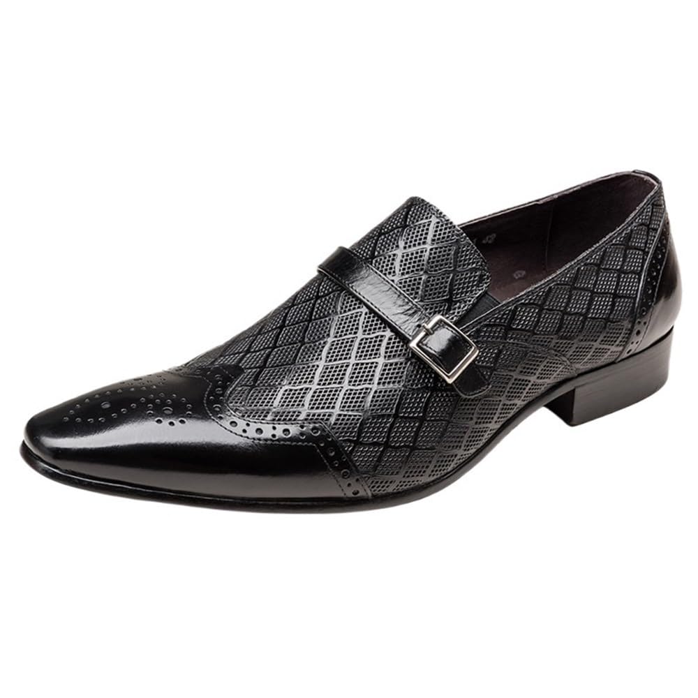 Mens Oxfords Derby Dress Shoes Pointed Toe Breathable Comfort Formal Business Office Shoes