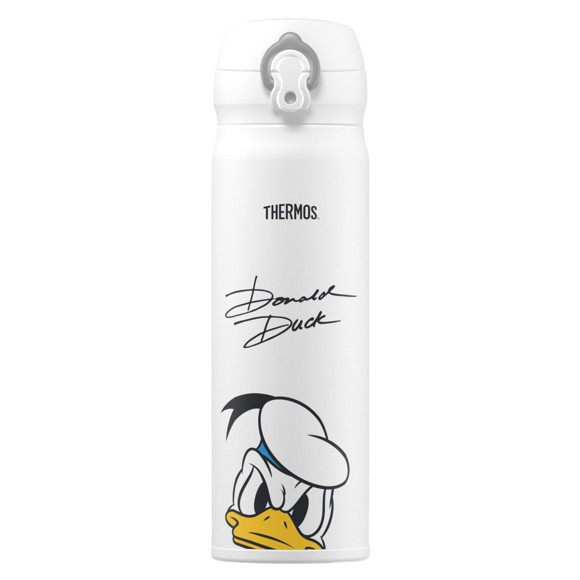Thermos Disney Donald Duck Direct Drink Flask 470ml Stainless Steel White
