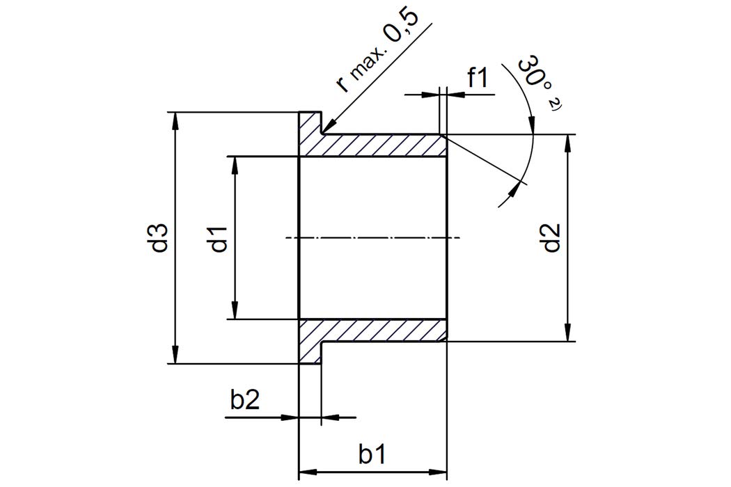 Iglidur G Gleitlager Mit Bund GFM-0810-05 – 8x10m Produktbild-Vorschau 3