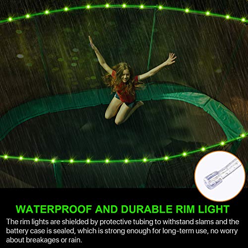 Waybelive Led Trampoline Lights，Remote Control Trampoline Rim Led Light For 12Ft Trampoline, 16 Color Change By Yourself, Waterproof，Super Bright To Play At Night Outdoors, Good Gift For Kids thumb #2