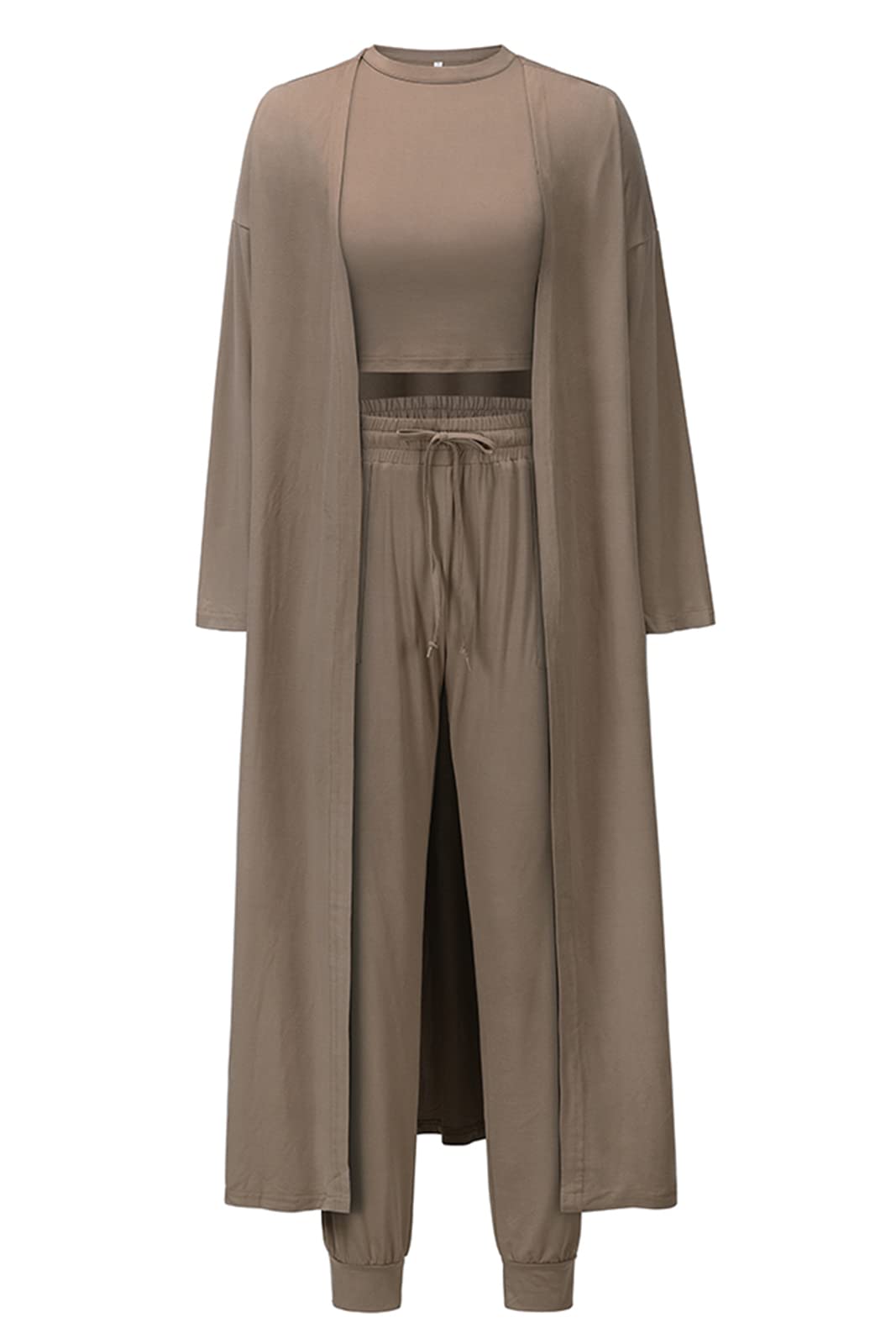 Les umes 3-teiliges Trainingsanzug-Set für Damen Cardigan vo