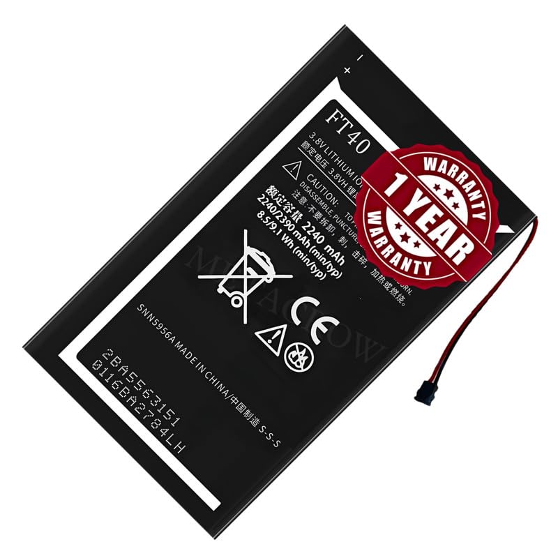 Image of Original FT40 Battery Compatible for Motorola Moto E (2nd Gen.) | Motorola Moto E2 | Moto E+1 - (2390mAh) - 1 Year Warranty JK1