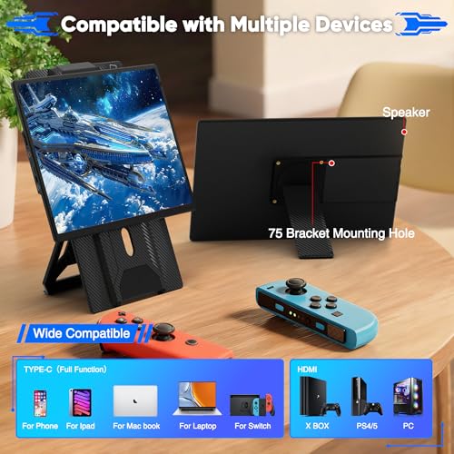 Image of Laptop Screen Extender Portable Monitor, FHD 1200P 16.1 inch Detachable Monitor Extender for Laptop, Fit for 13-17 inch Laptops, Compatiable with Windows /Mac /Chrome /Android