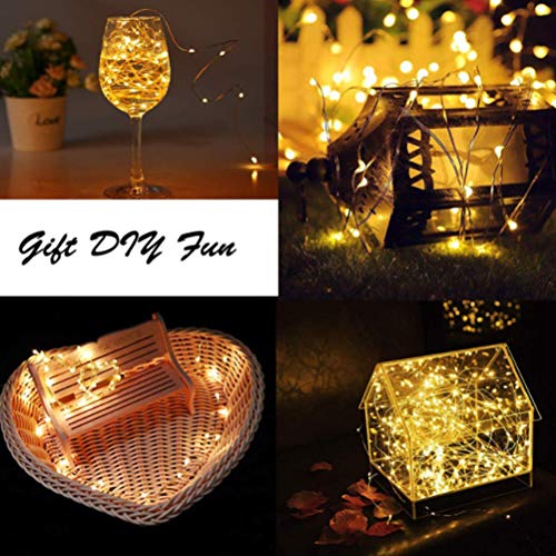 Luces De Hadas Para Botellas Solar 20 LED Decoración Versátil Para Frascos De Vino Manualidades Y Más Ideal Para Interiores Y Exteriores Con Carga Solar Y Cable Flexible