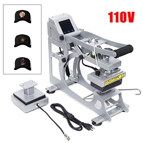 Prensa de transferencia térmica semi-automática para gorras 110V miniatura 2