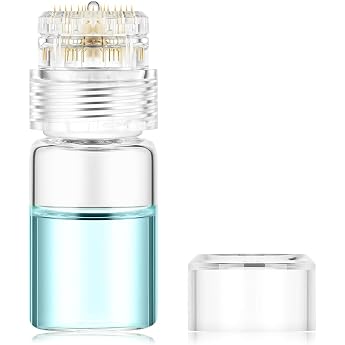 Microneedling Infusion System 0.25 mm Micro Microneedle Infusion System with 20 Needles Microneedle Roller for Improving Facial Lines and Wrinkles