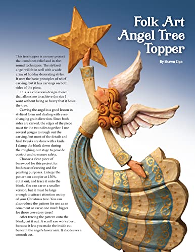 Handcarved Christmas, Updated Second Edition: 40 Beginner-Friendly Projects for Santas, Ornaments, Angels & More (Fox Chapel Publishing) Woodcarving Compilation from Woodcarving Illustrated Magazine - Image 4