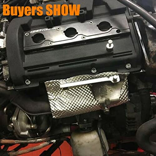 Exhaust Heat Shield Automotive Embossed Aluminum Heat Shield Material For Heat Barrier, Fire Wall, Exhaust Wrap 20" X 47.2" #TOP6