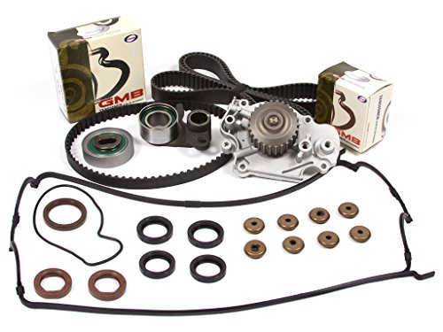 Evergreen TBK226VCT Compatible With 93-01 2.2L Honda Prelude VTEC H22A1 H22A4 Timing Belt Kit Valve Cover Gasket Water Pump