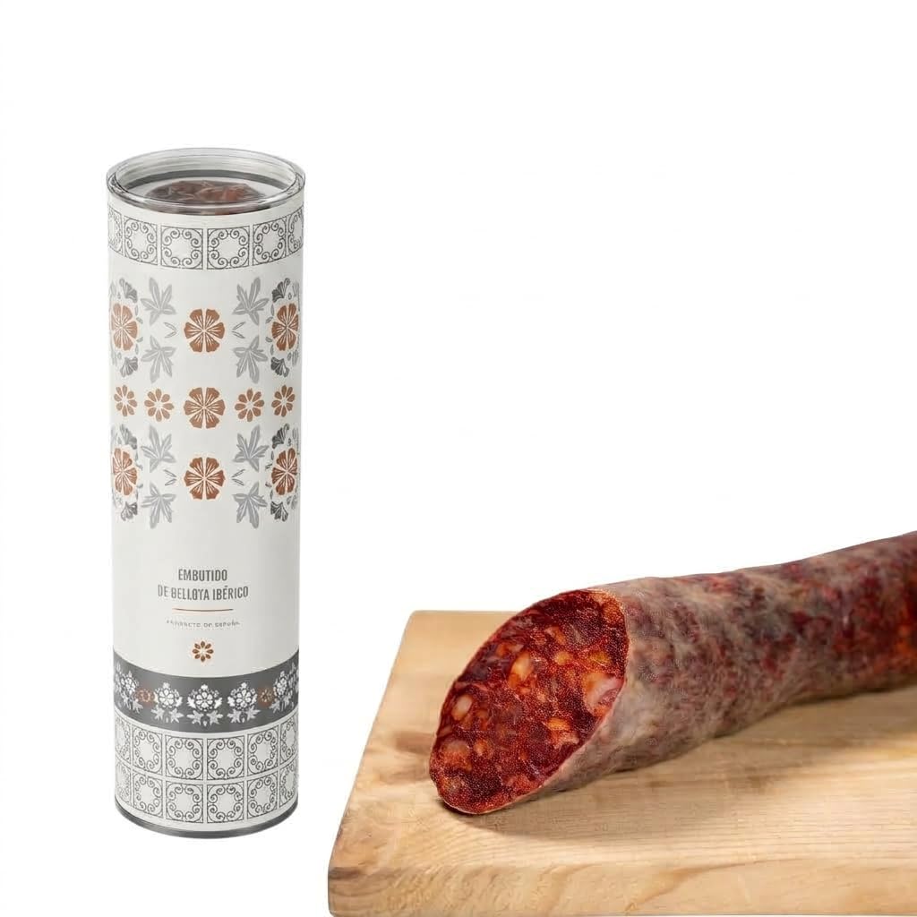 Dehesas Reunidas Saucisson ibérique de Bellota Cular, demi-pièce - 100% porc ibérique, affinage artisanal
