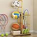 CHIANART ボールスタンド 置き バスケット収納3/4/5段 ボール整理カゴ スポーツ用品収納 フットのバス収納ラック 収納 棚 組立式 玄関 省スペース