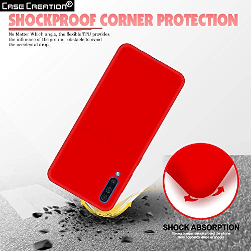 Image of Case Creation Luxurious OG Series for Samsung A70s Case Cover,Anti-Dirty Slim Case Frosted Matte Cute Candy TPU Raised Bezel (Splash of Color) Back Cover for Samsung Galaxy A70s -Wine Red