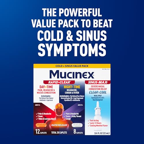 Mucinex Rapid+Clear Caplets (20ct) & Nasal Spray (0.75 oz) Combo Pack - image 8