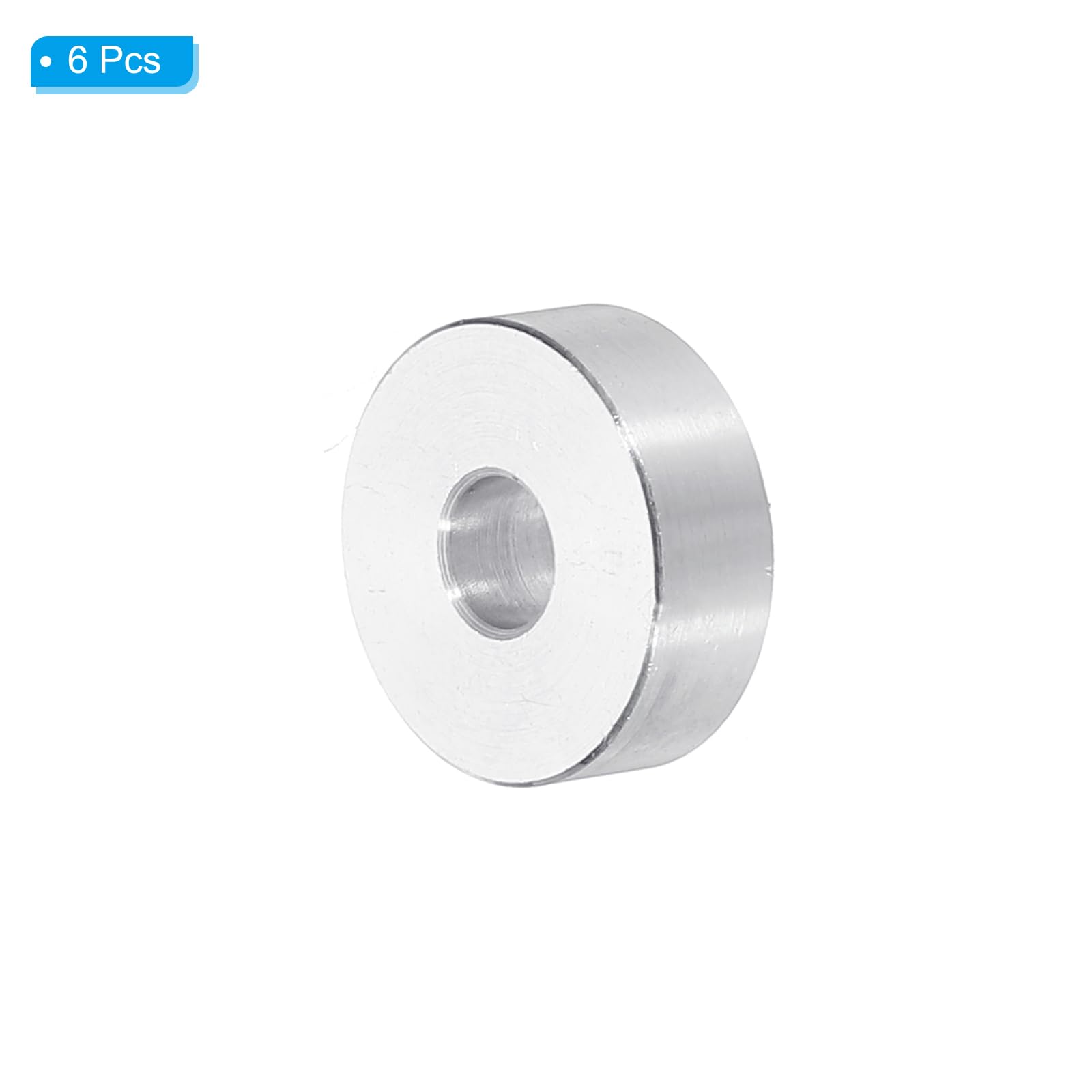 PATIKIL M6 Aluminum Spacers, 6pcs 1/4" x 3/4" Round Metal Spacers for 1/4 or M6 Screw Bolts - Image 3