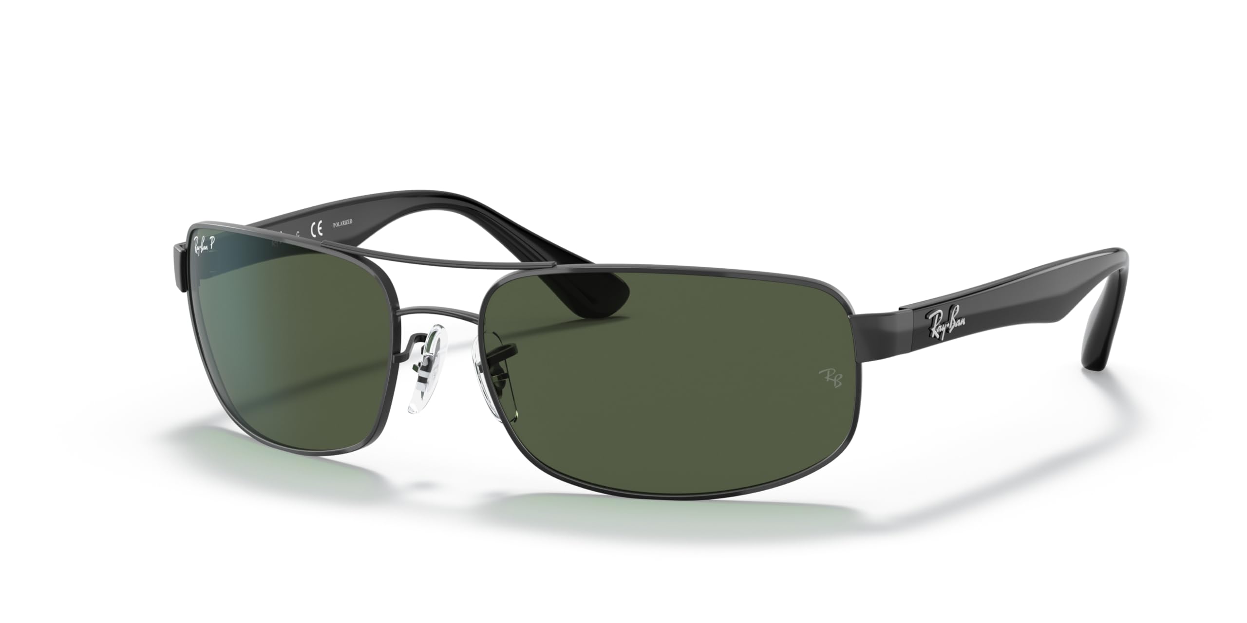 Ray-Ban - Lunette de soleil RB3445 Rectangulaire - Homme, Black (grün)