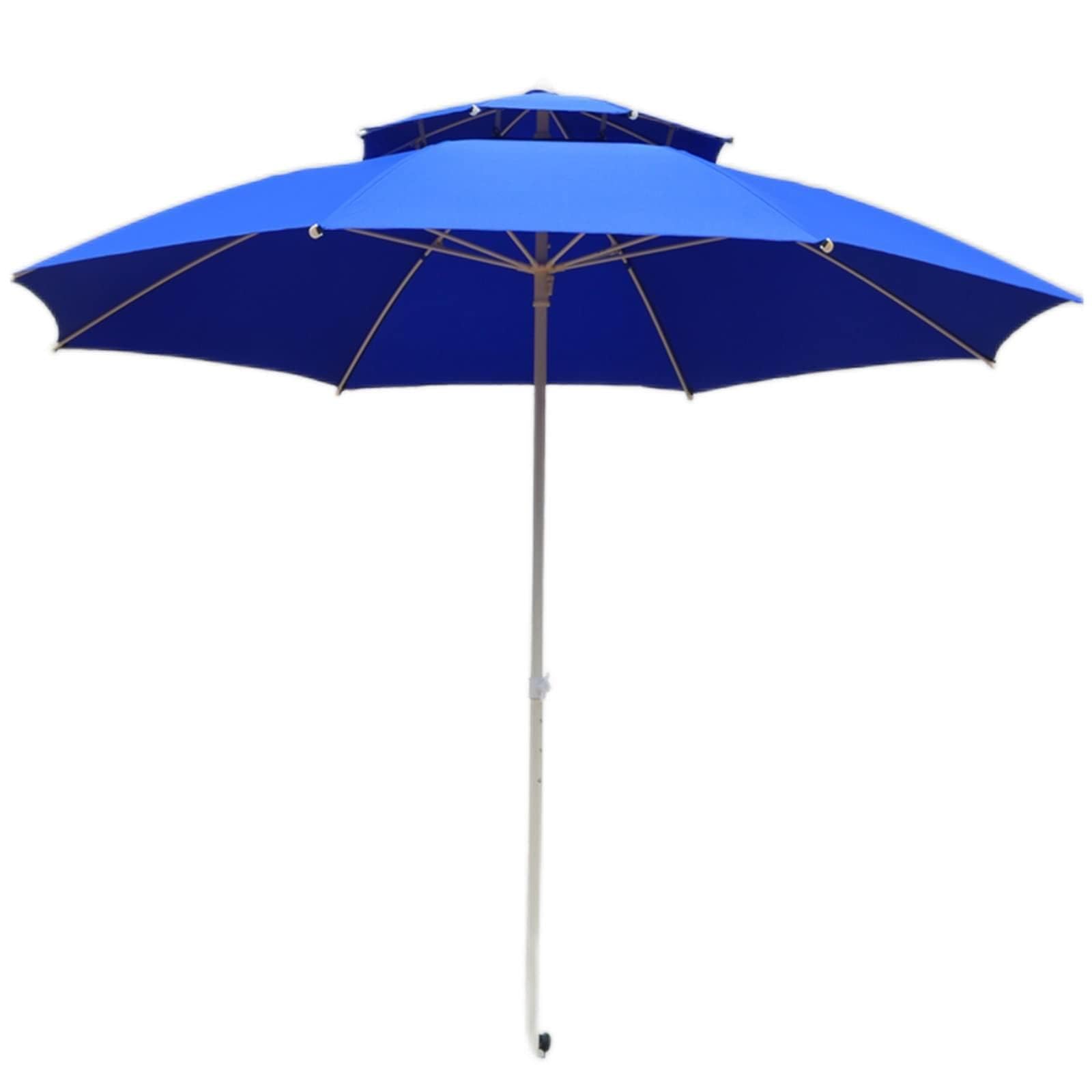 Parasol tarasowy 250 cm duży parasol ogrodowy targ zewnętrzny parasol stołowy wiatroszczelny filtr przeciwsłoneczny z żelaznym drążkiem na basen, trawnik i taras