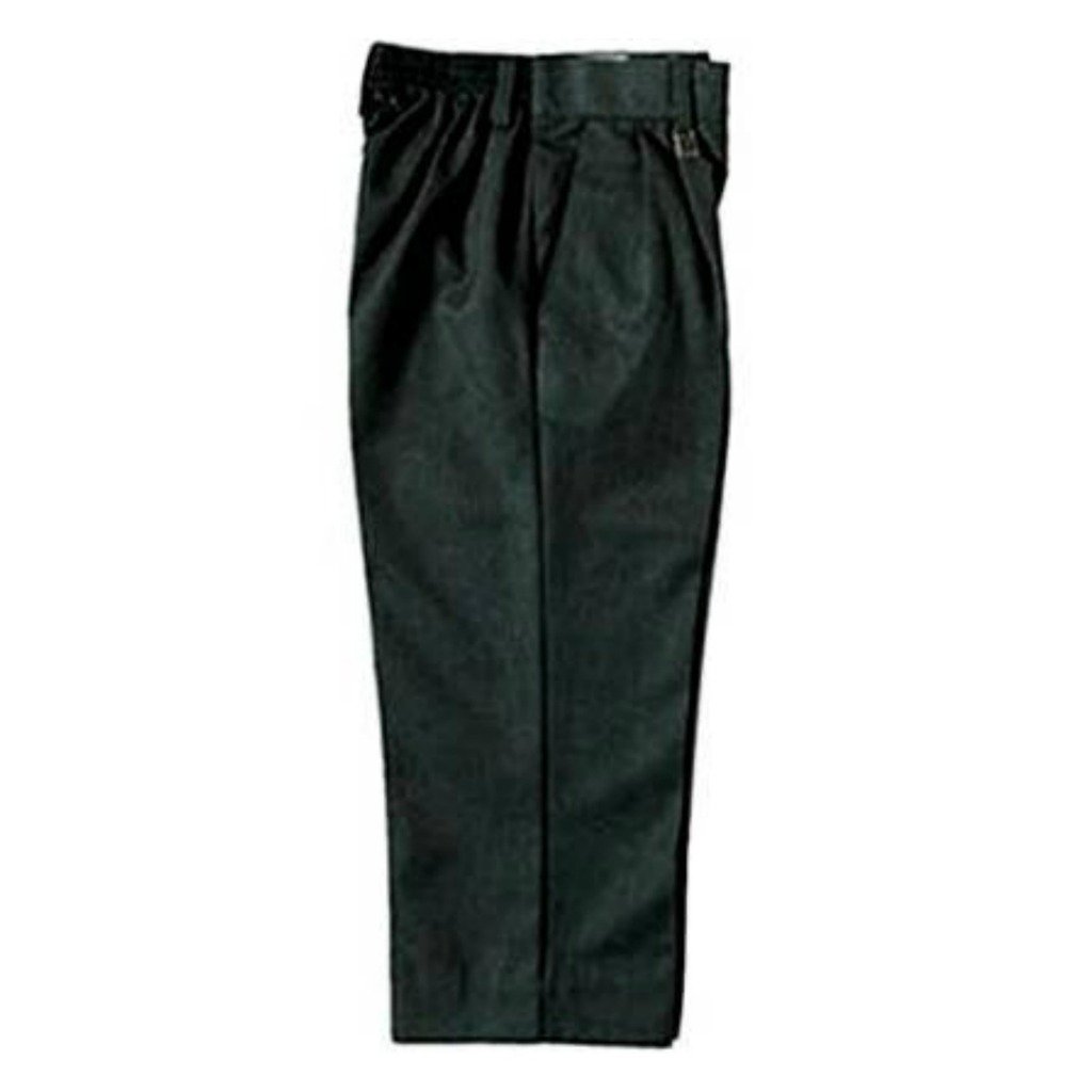 Zeco Half Elastic Standard Fit School Trousers, Charcoal Age 6-7, 21-22in/53-56cm Waist, 28in Outer Leg.