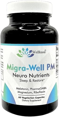 Miniatura 9 de Migra-Well PM ayuda nutritiva para el sueño de apoyo cerebral y nervioso (60 cápsulas) (60 cápsulas)