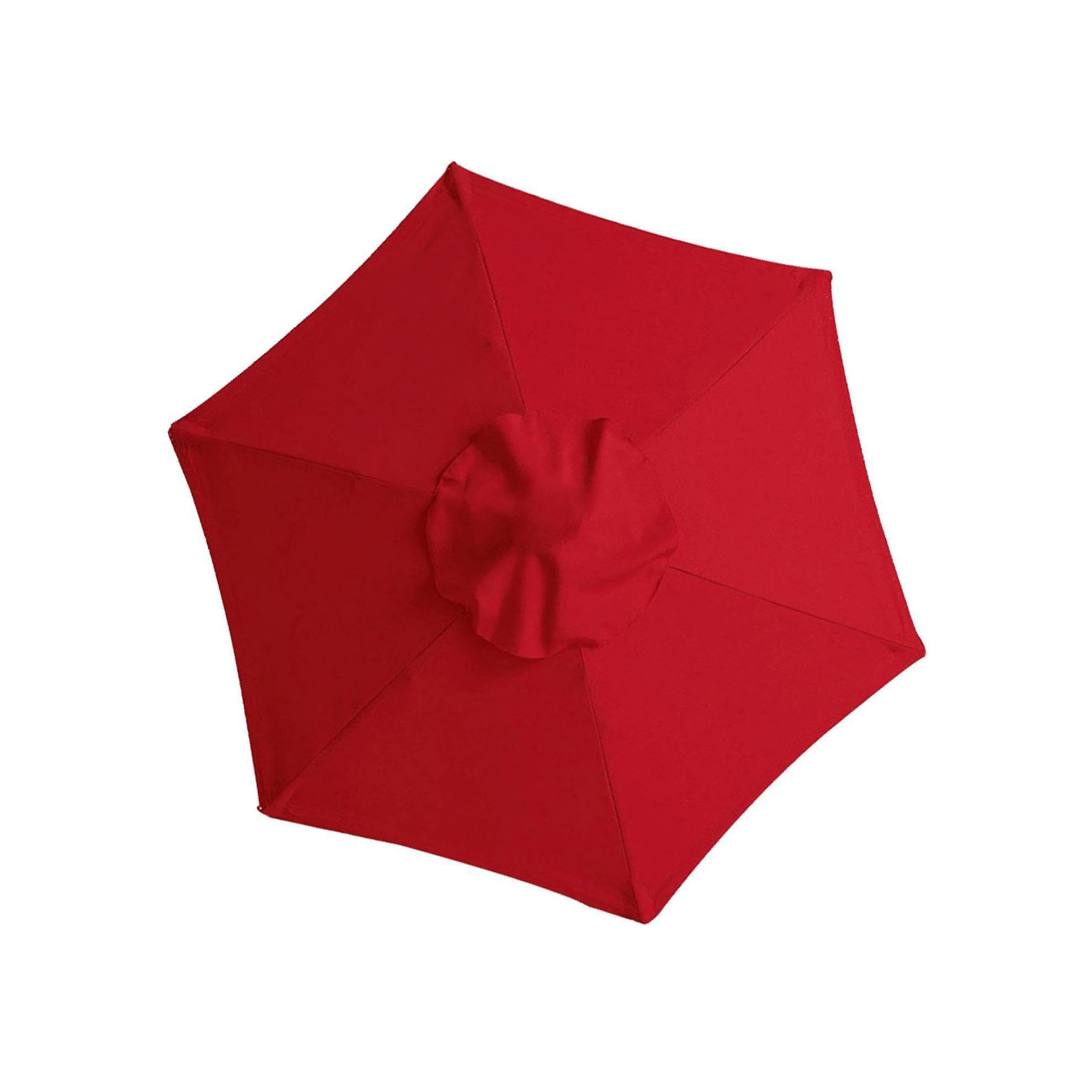 Zambuph Resilient Garden Parasol Canopy Cover Built to Withstand Harsh Weather Conditions Umbrella Outdoor, 2.7m 8 Rib Red