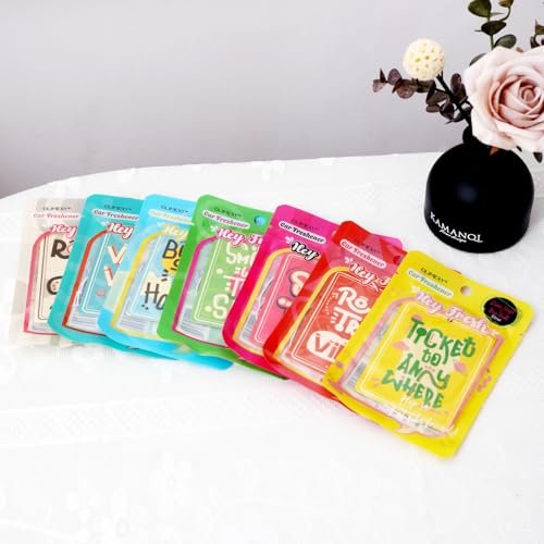 Image of Car Freshie Positive Quote Scent for Car Air Fresheners Hanging for Decoration & Home Decor 7 Pack