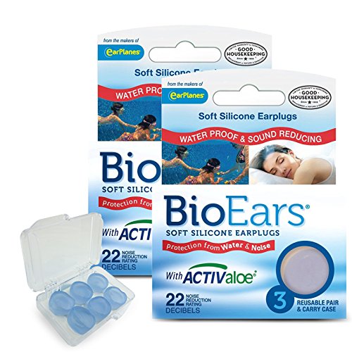 BioEars Soft Silicone Earplugs Multi Pack (2 Pack (6 Pairs))