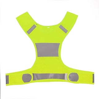 colete reflexivo, colete reflexivo de corrida leve à prova de suor e design reflexivo respirável para atividades ao ar livre para adultos para ciclismo unissex (código amarelo fluorescente-m)