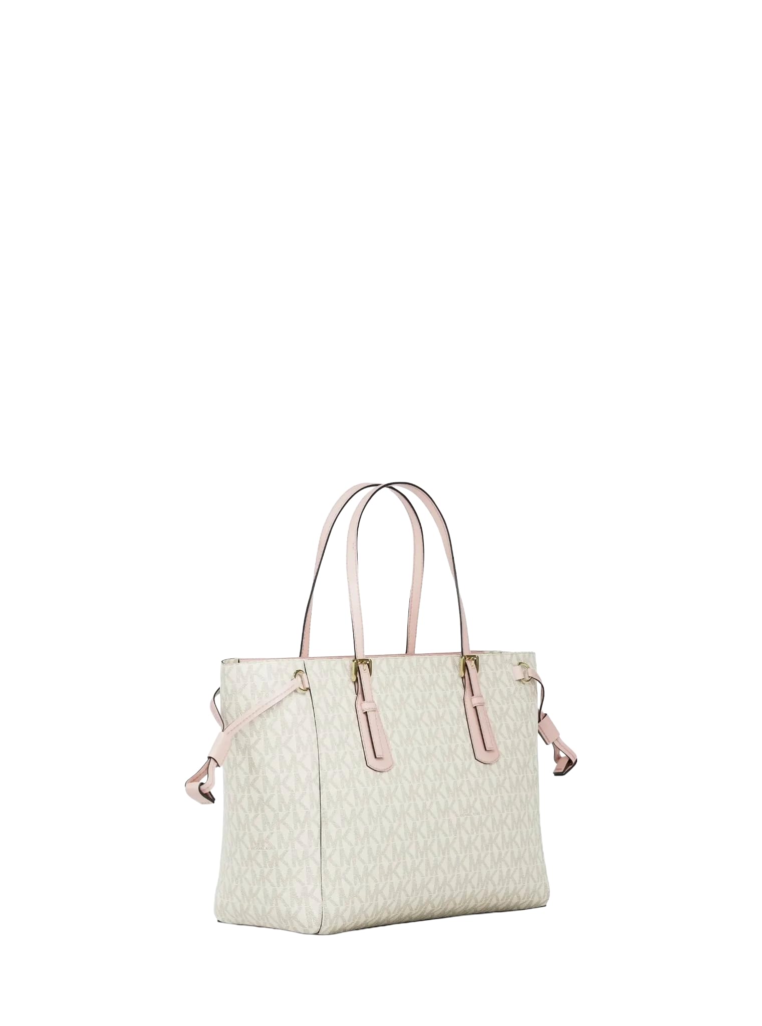 Michael Kors Voyager Extra-Small Signature Logo Convertible Crossbody Bag Powder Blush Multi
