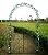 1. GO Steel Garden Arch with Gate, 7'5'' High x 4'2'' Wide, Garden Arbor for Various Climbing Plant, Outdoor Garden Lawn Backyard