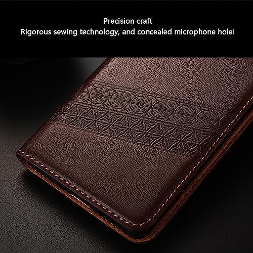 LXURY Capa de couro genuíno para Samsung Galaxy S23 Ultra/S23 Plus/S23, capa carteira magnética à pr