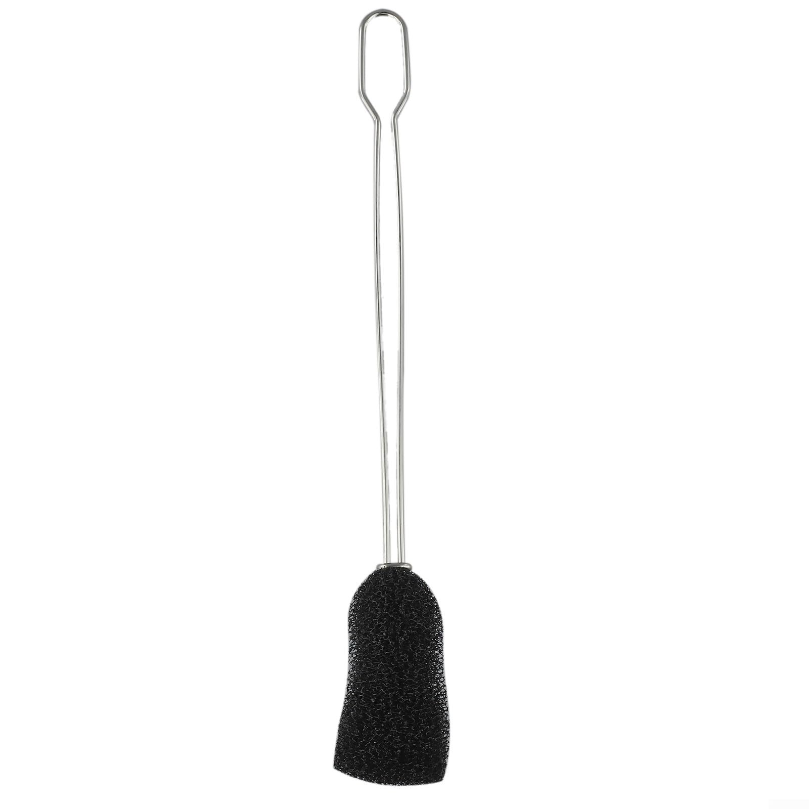 Sponge Bottle Brush with Ergonomic Handle, Non-Scratch Dish Scrubber for Wine Glass and Whiskey Tumbler, Stainless Steel Cup Washing Tool with 3 Refills(2)