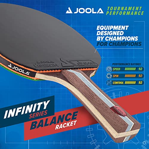 Joola Infinity Balance - Advanced Performance Ping Pong Paddle - Competition Ready - Table Tennis Racket For High-Level Training - Designed To Optimize Spin And Control - Green #TOP1