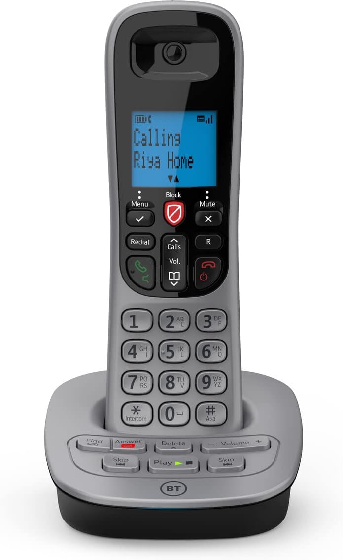 BT 7660 Cordless Landline House Phone, Nuisance Call Blocker, Call Block Button, Answer Machine, Single Handset Pack