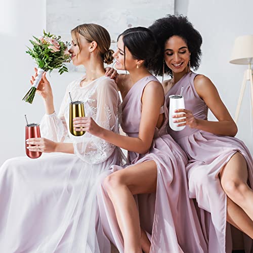 20 Pcs 6 Oz Inspirational Gifts Champagne Tumblers Bulk Double Insulated Wine Tumbler With Lid Straw Steel Cocktail Cup Champagne Glasses For Teacher Coworker Employee Birthday Gift (Colorful) #TOP4