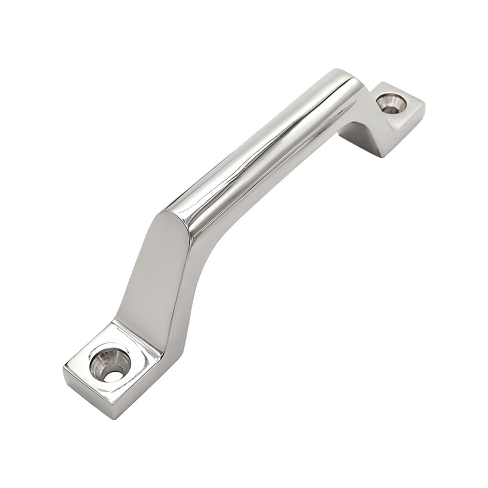 Poignée de porte trapézoïdale verticale inox pour caisson métallique et châssis machine