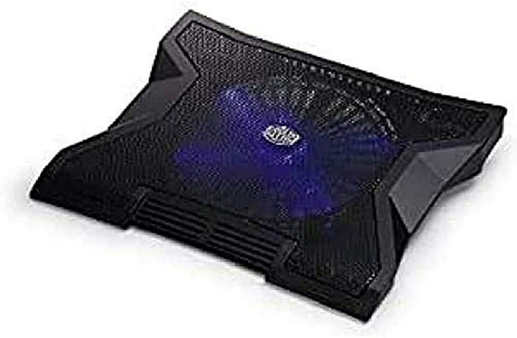 Cooler Master Notepal XL Laptop Cooler - Silent 230 mm Fan with X-Shape Blue LED, Fan Speed Controller, USB Hub, for Laptops Up to 17 Inch