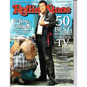 Rolling Stone #1087 September 17, 2009 The Joy of Stephen Colbert 50 Best Reasons to Watch TV Inside the Drug Cartels Pink Taylor Swift, David Duchovny, Chevy Chase, Ed Helms, Padma Lakshmi, Jon Hamm