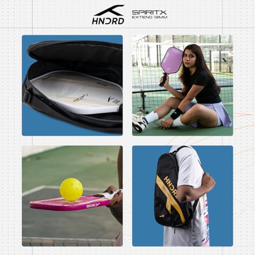 Image of Hundred Spirit X Pop - Pickleball Paddle | 13mm Core | Wide Body Power Paddle | Enhanced Sweet Spot | Ideal for Beginners & Intermediate Players | Free Paddle Bag